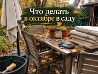 Что делать в октябре в саду. Приводим в порядок мебель